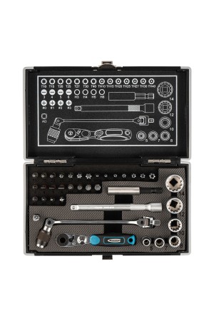 Набор бит и головок торцевых, 1/4, карданный ключ, трещотка, адаптер, S2, 37 шт. Gross