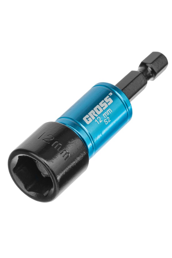 Набор бит с торцевыми головками 8, 10,12, 13 мм, магнит. Nut-Driver, S2 Gross