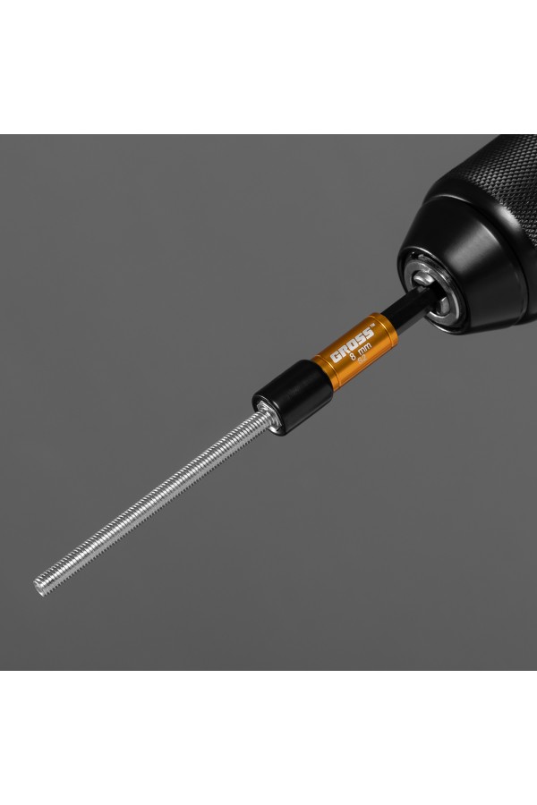 Набор бит с торцевыми головками 8, 10,12, 13 мм, магнит. Nut-Driver, S2 Gross