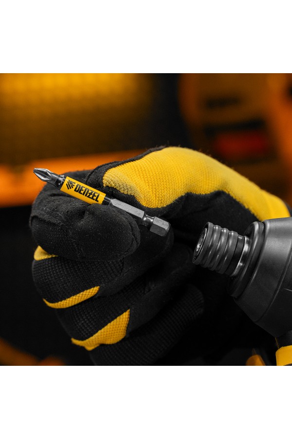 Бита PH2х60, сталь S2, цилиндр., 10 шт. Е 6,3 Denzel