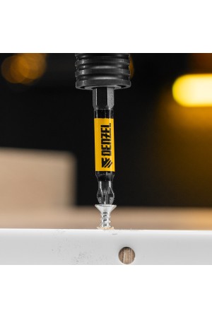 Бита PH2х60, сталь S2, цилиндр., 10 шт. Е 6,3 Denzel