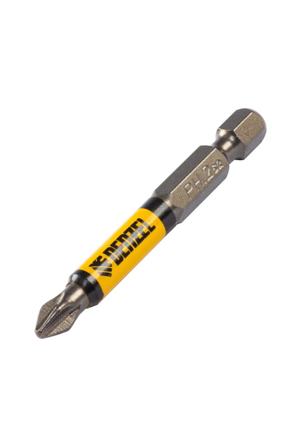 Бита PH2х60, сталь S2, цилиндр., 10 шт. Е 6,3 Denzel