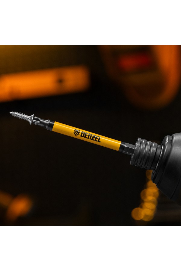 Бита PH2х90, сталь S2, цилиндр., 10 шт. Е 6,3 Denzel