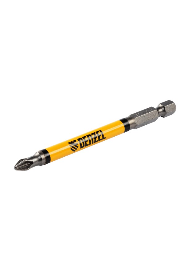Бита PZ2х90, сталь S2, цилиндр., 10 шт. Е 6,3 Denzel
