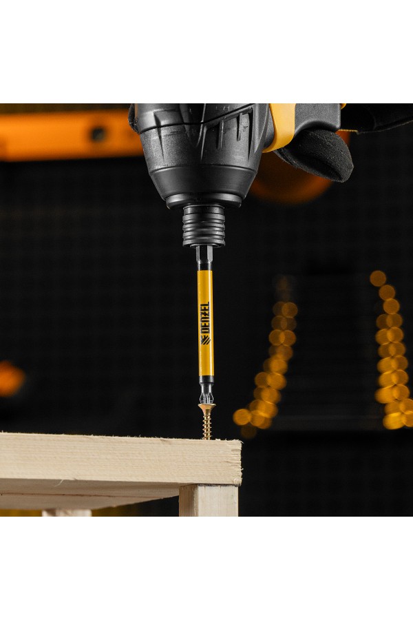 Бита PZ2х90, сталь S2, цилиндр., 10 шт. Е 6,3 Denzel