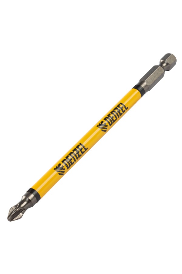 Бита PH2х127, сталь S2, цилиндр., 5шт. Е 6,3 Denzel