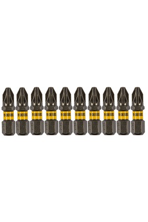 Бита PZ2х25, сталь S2, шестигранный профиль, 10 шт. Е 6,3 Denzel