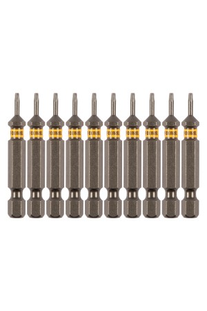 Бита TX 6х50, сталь S2, шестигранный профиль, 10 шт. Е 6,3 Denzel