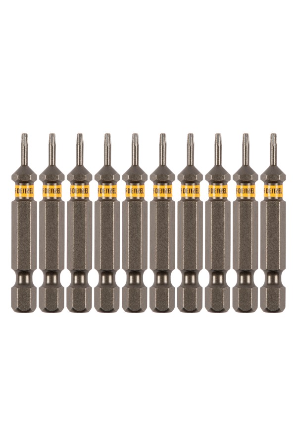 Бита TX 6х50, сталь S2, шестигранный профиль, 10 шт. Е 6,3 Denzel