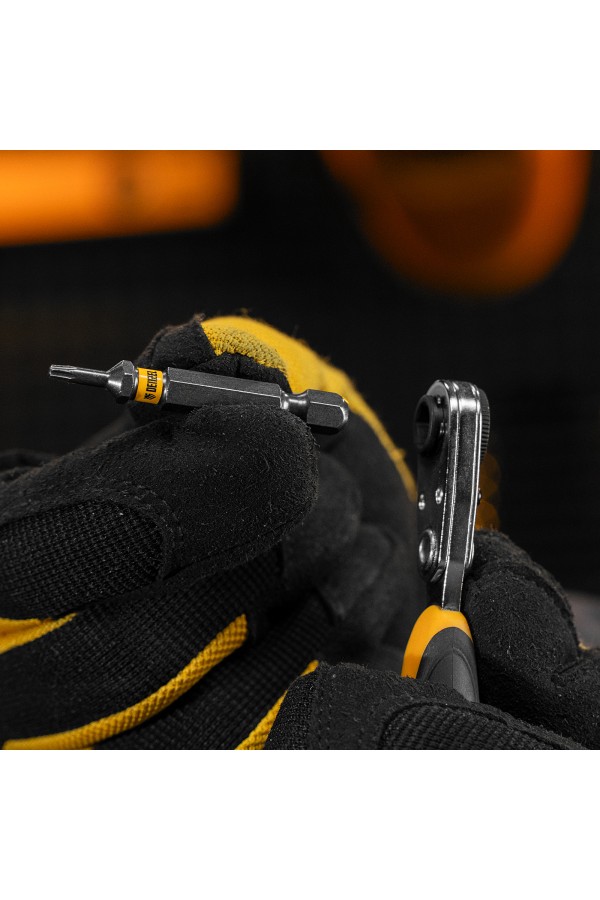 Бита TX 8х50, сталь S2, шестигранный профиль, 10 шт. Е 6,3 Denzel