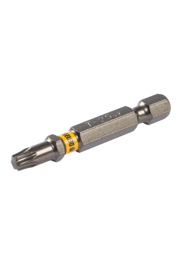 Бита TX 25х50, сталь S2, шестигранный профиль, 10 шт. Е 6,3 Denzel