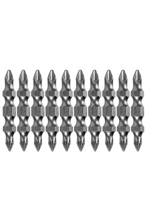 Бита двухсторонняя, PH2-PH1 х 45 мм, сталь S2, 10 шт. Denzel