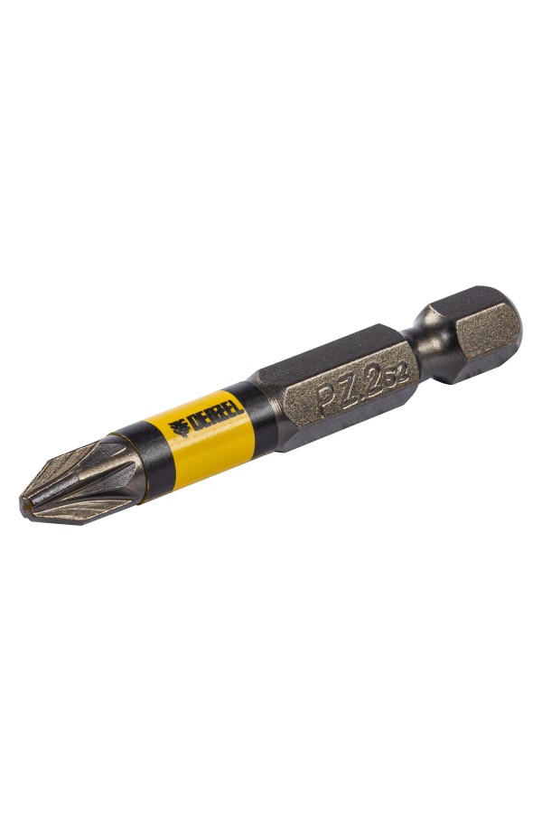 Набор бит комбинированный 3 шт., PZ1, PZ2, PZ3, 50 мм, сталь S2 Denzel