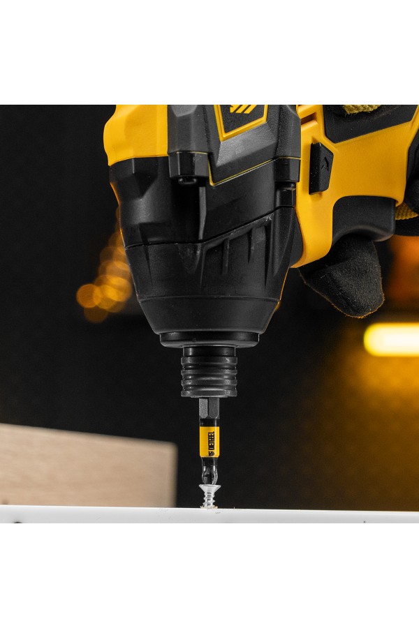 Бита PH2х50, сталь легированная S2, 10 шт., круглый профиль, отрывная упаковка, Е 6,3 Denzel