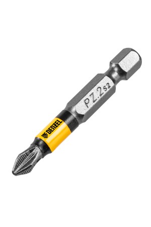 Бита PZ2х50, сталь легированная S2, 10 шт., круглый профиль, отрывная упаковка, , Е 6,3 Denzel