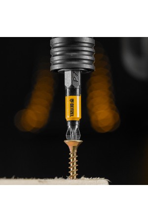 Бита PZ2х50, сталь легированная S2, 10 шт., круглый профиль, отрывная упаковка, , Е 6,3 Denzel