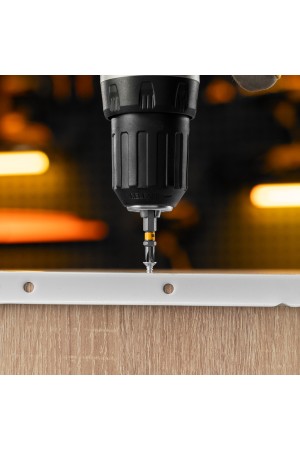 Бита PH2х50, сталь легированная S2, 30 шт., шестигранный профиль, пластиковая коробка, Е 6,3 Denzel