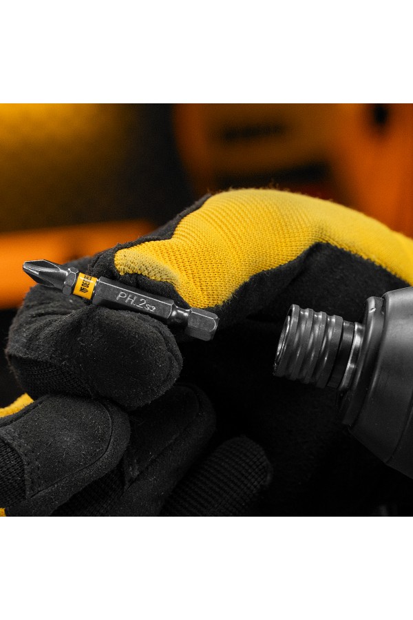 Бита PH2х50, сталь легированная S2, 10 шт., Е 6,3, шестигранный профиль, отрывная упаковка Denzel