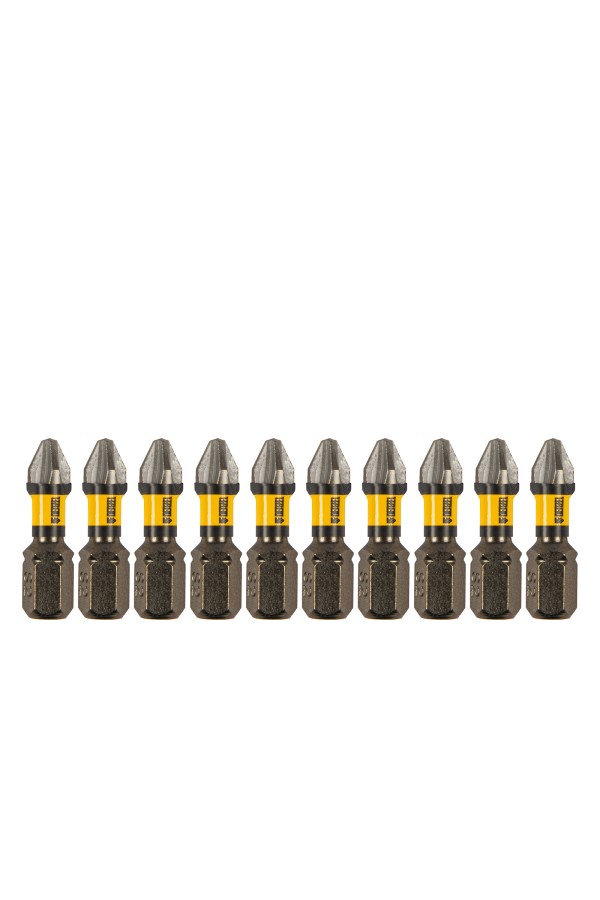 Бита IMPACT, PH2x25 мм, лазерная обработка шлица, сталь S2, 10 шт., Е 6,3 Denzel