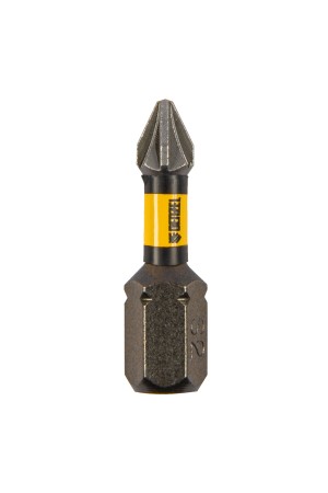 Бита IMPACT, PZ1x25 мм, лазерная обработка шлица, сталь S2, 10 шт., Е 6,3 Denzel