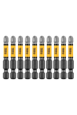 Бита IMPACT, PH3x50 мм, лазерная обработка шлица, сталь S2, 10 шт., Е 6,3 Denzel