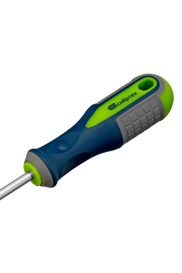 Отвертка, PH2 х 100 мм, CrV, трехкомпонентная рукоятка Сибртех