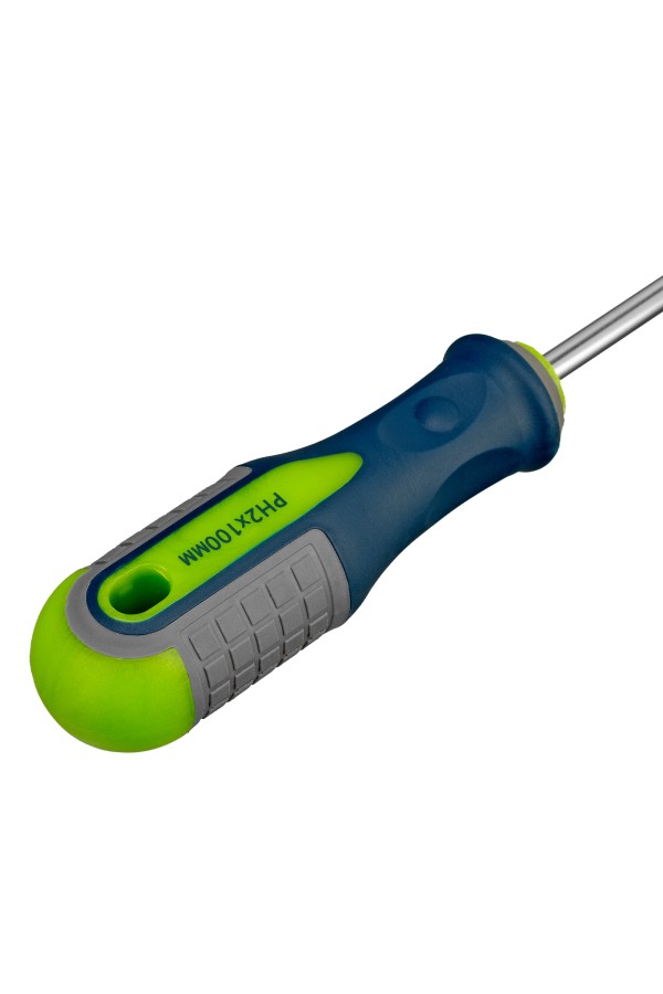 Отвертка, PH2 х 100 мм, CrV, трехкомпонентная рукоятка Сибртех