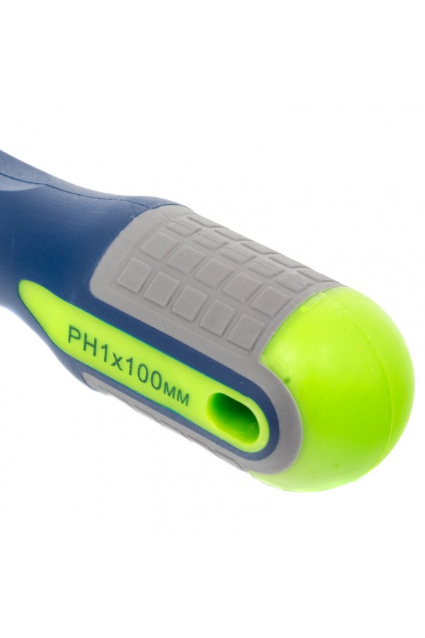 Отвертка, PH1 х 100 мм, CrV, трехкомпонентная рукоятка Сибртех