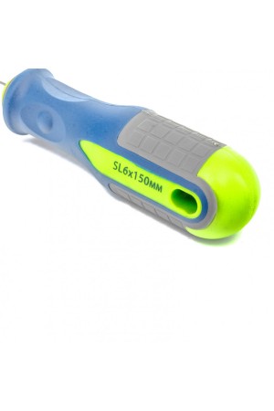 Отвертка, SL6 х 150 мм, CrV, трехкомпонентная рукоятка Сибртех