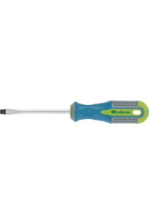 Отвертка, SL5 х 150 мм, CrV, трехкомпонентная рукоятка Сибртех