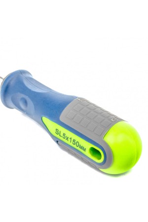 Отвертка, SL5 х 150 мм, CrV, трехкомпонентная рукоятка Сибртех
