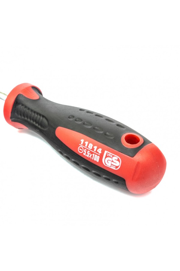 Отвертка Profi, SL5.5 х 100 мм, S2, двухкомпонентная рукоятка Matrix