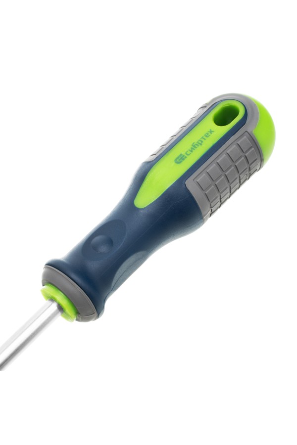 Отвертка, SL8 х 150 мм, CrV, трехкомпонентная рукоятка Сибртех