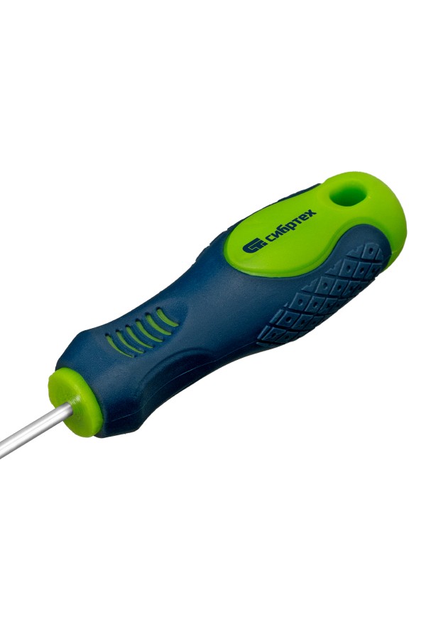 Отвертка, PH0 х 80 мм, CrV, двухкомпонентная рукоятка Сибртех