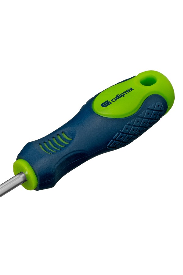 Отвертка, PH1 х 80 мм, CrV, двухкомпонентная рукоятка Сибртех