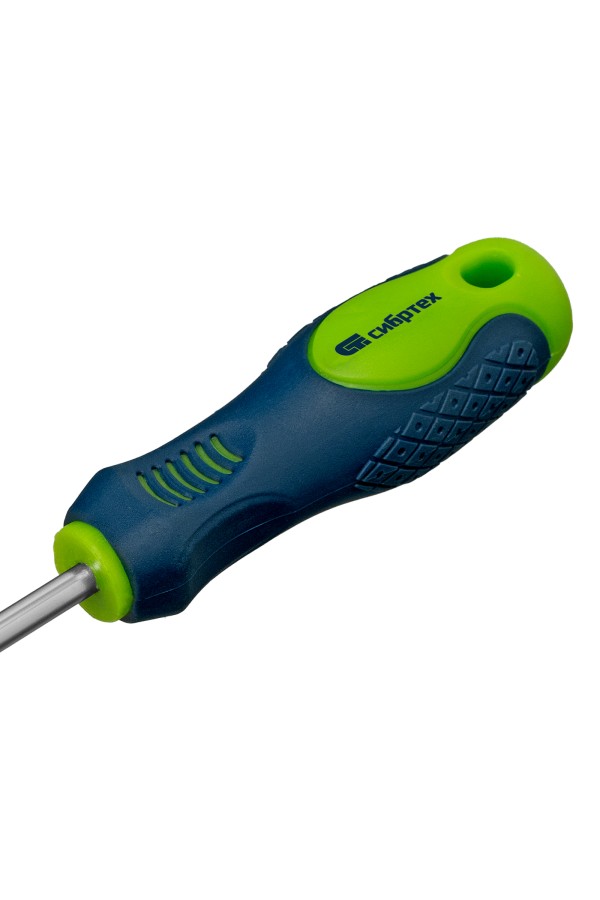 Отвертка, PH2 х 150 мм, CrV, двухкомпонентная рукоятка Сибртех