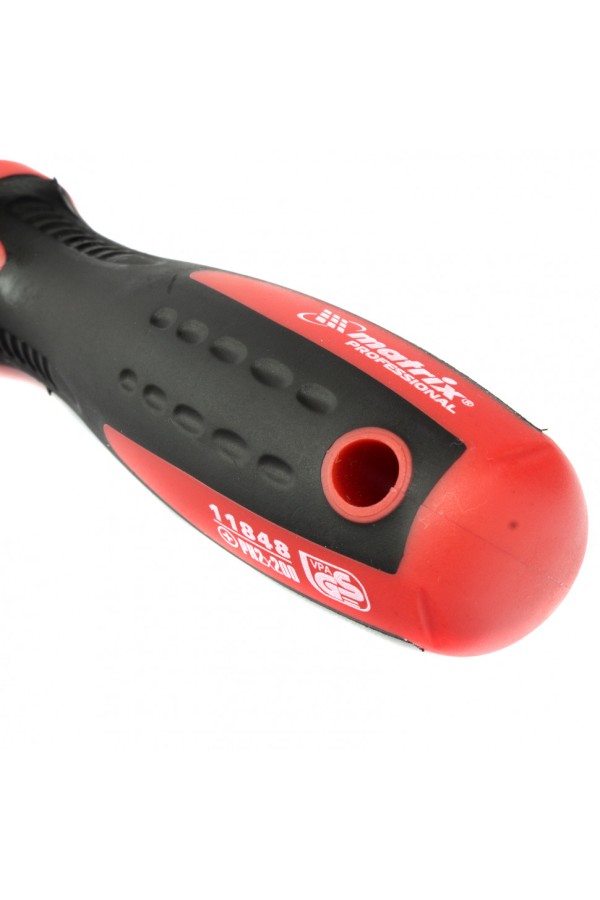 Отвертка Profi, PH2 х 200 мм, S2, двухкомпонентная рукоятка Matrix