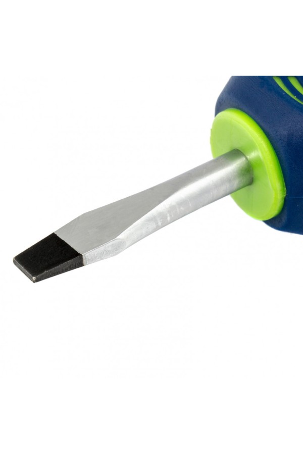 Отвертка, SL6 х 38 мм, CrV, двухкомпонентная рукоятка Сибртех