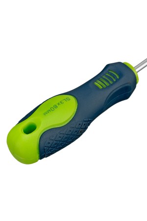 Отвертка, SL3 х 80 мм, CrV, двухкомпонентная рукоятка Сибртех