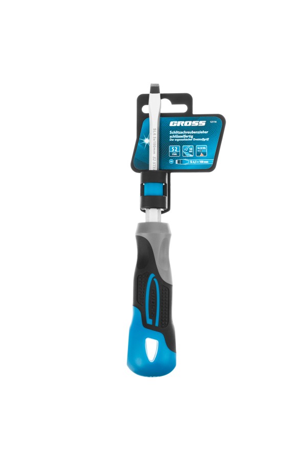 Отвертка SL6.5 x 100 мм, S2, трехкомпонентная рукоятка Gross