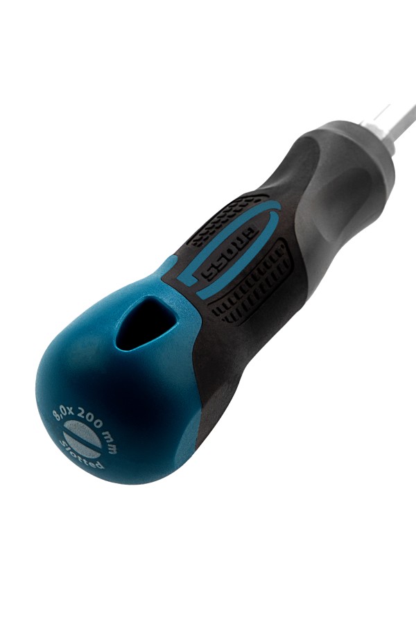 Отвертка SL8x 200 мм, S2, трехкомпонентная рукоятка Gross