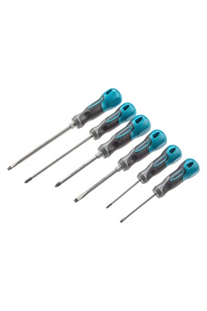 Набор отверток 6 шт, S2, трехкомпонентная рукоятка Gross