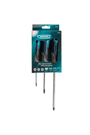 Набор отверток PH, 3 шт, S2, трехкомпонентная рукоятка Gross