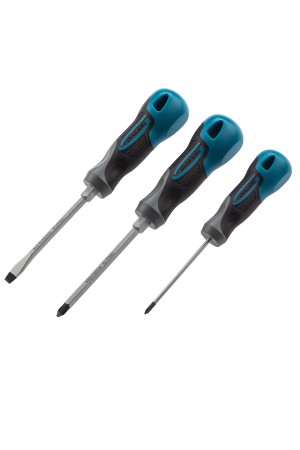 Набор отверток комбинированный 3 шт, S2, трехкомпонентная рукоятка Gross