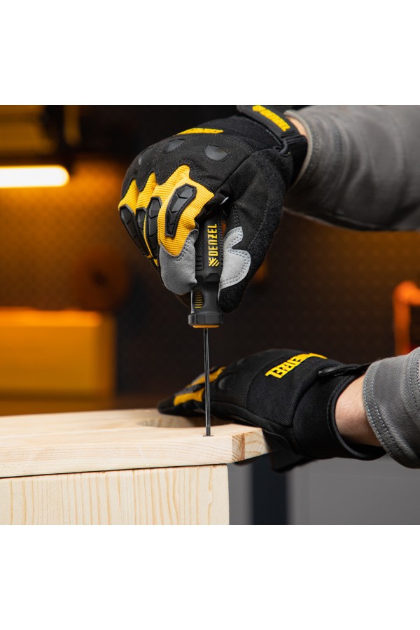 Отвертка PH0х75 мм, CrV, трехкомпонентная рукоятка Denzel