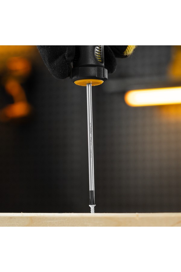 Отвертка, PH0х75 мм, S2, 3к рукоятка Denzel