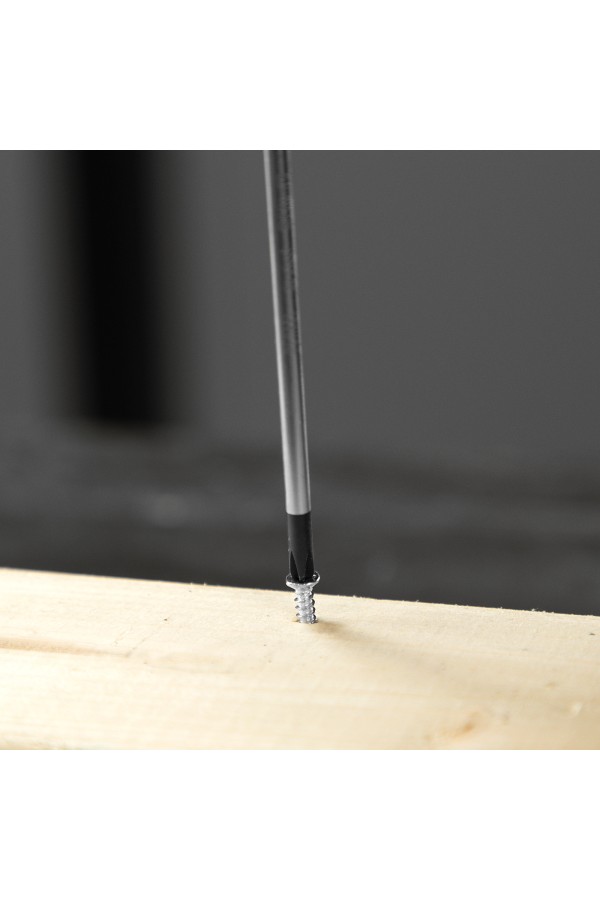 Отвертка, PH0х75 мм, S2, 3к рукоятка Denzel