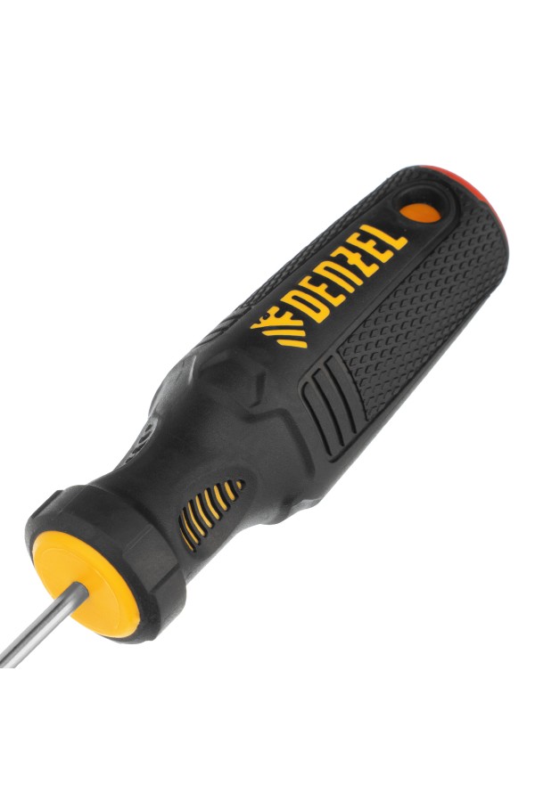 Отвертка PH0х100 мм, CrV, трехкомпонентная рукоятка Denzel