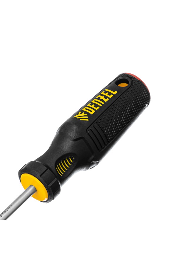 Отвертка, PH1х75 мм, S2, 3к рукоятка Denzel