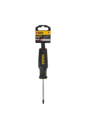 Отвертка, PH1х75 мм, S2, 3к рукоятка Denzel